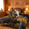 thumbnail image 4 of meiyoeat Rustic Cowboy Art Full Size Comforter Sets For Boys,Western Print Bedding Comforter Set,Reversible,3-Piece,1 Comforter and 2 Pillowcases, 4 of 7