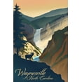 thumbnail image 4 of Waynesville, North Carolina, Elk and Falls, Lithograph (19x27 inches, Premium 500 Piece Jigsaw Puzzle for Adults and Family, Made in USA), 4 of 4
