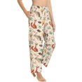 thumbnail image 6 of Salouo Autumn Forest Animals Print Women's Pajama Pants Casual Loose Sweatpants PJs Flowy Pants Drawstring Palazzo for Women Wide Leg Pants Lounge Pajama -XX-Large, 6 of 8
