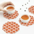 thumbnail image 7 of Pofeuu Maple Leaves A Print Leather Coasters Set of 6, Round Cups Mugs Mat Pad for Home Kitchen Heat Resistant Drink Coasters,Octagon, 7 of 7