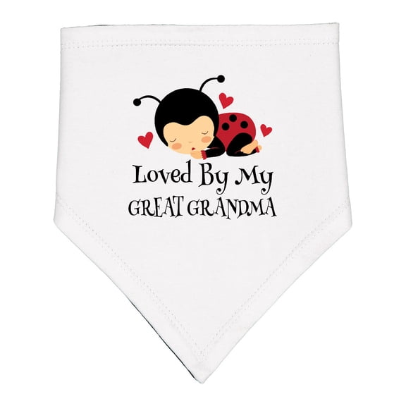 Inktastic Loved by My Great Grandma Baby Bandana Bib