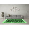 thumbnail image 3 of Ahgly Company Indoor Square Abstract Emerald Green Contemporary Area Rugs, 7' Square, 3 of 4