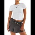 thumbnail image 1 of Camisetas Básicas para Mujer, Top Corto Ajustado de Corta, Camisetas Ajustadas para Salir, Ropa de Verano, Tops. L, 1 of 9