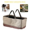 thumbnail image 4 of OULII 1Set Coffee Colored Firewood Holder for Easy Wood Storage and Transport, 4 of 4