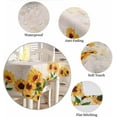 thumbnail image 5 of Sunflower Tablecloth Waterproof Tablecloths, Yellow Floral Farmhouse Retro Rustic Flowers Table Cloth Dining Table Cover Cloth for Kitchen Party Outdoor Tabletop Decor,Rectangle Tablecloth 60x102 Inch, 5 of 6