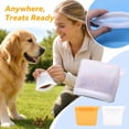 thumbnail image 2 of Pet Outdoor Supply, Dog Training Treat Pouch, Reusable Silicone Storage Bags, 5X4 Inch Waterproof Snack Pouch, White Silicone Pet Bag, Moisture-Proof Zipper Treat Bag for Dog, 2 of 8