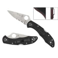 thumbnail image 1 of Spyderco Knives 'Thin Red Line' Delica 4 Stainless C11FPSBKRD Pocket Knife  Cuchillo, 1 of 1