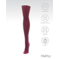 thumbnail image 6 of MeMoi Chevron Knit Cotton Blend Sweater Tights - Womens - Female, Medium/Large, Red, 6 of 7