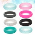 thumbnail image 6 of GOOHOCHY 5 Pcs Silicone Finger Ring for Men and Women Party Casual Wear Wedding Dating Holiday Vocation, 6 of 8