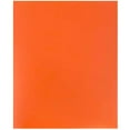 thumbnail image 4 of JAM Paper Heavy Duty Plastic 2 Pocket Extra Tough School Folders, Orange, Bulk 144/Box, 4 of 5