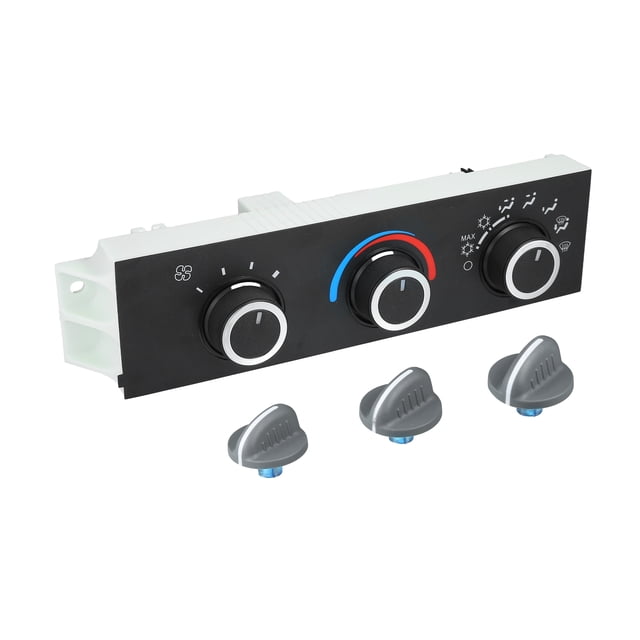 Panel de control de clima de calefacción A/C HVAC para Chevrolet Astro 1996-2005, plástico y metal, negro, 1 juego