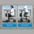 thumbnail image 3 of Knee Crutch Walker, Broken Foot Leg Scooter Adjustable Height  for Foot Surgery, 3 of 7
