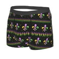 thumbnail image 2 of Balery Mardi Gras Fleur de Lis Men's Boxer Briefs, Soft and Breathable Cotton Underwear with nylon Waistband-XX-Large, 2 of 9