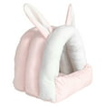 thumbnail image 3 of Gazechimp Rabbit Bed House Cozy Nest Guinea Pig Cave Beds for Bunny Hamster Chinchilla pink, 3 of 8