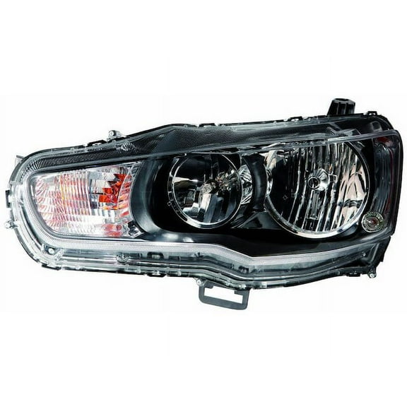 Left Headlight Assembly - Compatible with 2009 - 2017 Mitsubishi Lancer 2010 2011 2012 2013 2014 2015 2016