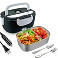thumbnail image 1 of Suncoda Electric Lunch Boxes, Portable Electrics Lunch Box Car Household Stainless Steel Plastic Two in One Home Insulation Heating Lunch Box Frees Water Injection, 1 of 7