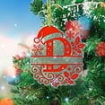 thumbnail image 3 of Adornos Navideños con Monograma Acrílico de 26 Letras y Gorro de Papá Noel | Adornos Navideños 2D para Manualidades | Adornos con Letras Colgantes para Decorar El Hogar, La Chimenea, La Puerta y La V, 3 of 5