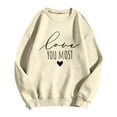 thumbnail image 3 of Sweatshirt for Couples Mens Sweatshirt Husband and Wife Lightweight Pullover Tops Mens Sweatshirts Crewneck Lover Funny Print Pullover Soft Casual Long Sleeve Hoodless Top, 3 of 4