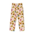 thumbnail image 6 of Uemuo Hamburger Pizza Coke Pattern Men's Wide Leg Palazzo Lounge Pants with Pockets Light Weight Loose Comfy Casual Pajama Pants-Small, 6 of 9
