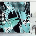 thumbnail image 1 of Ambesonne Abstract Shower Curtain, Expressive Ink Pattern, 69"Wx70"L, Pale Blue Aqua, 1 of 3