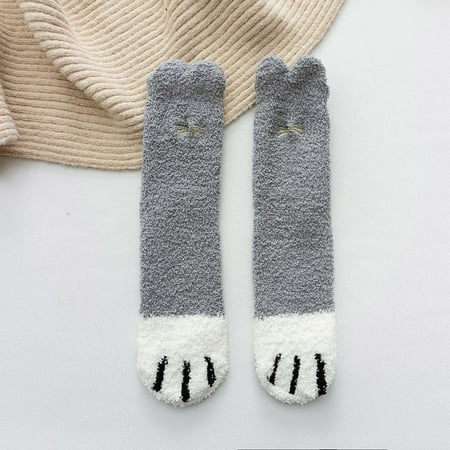 

1 Pair Of Women Casual Animal Print Cotton Pattern Lady Socks Tube Comfortable Socks