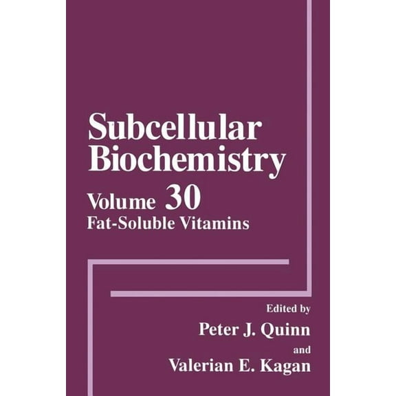 Subcellular Biochemistry Fat-Soluble Vitamins, Book 30, (Paperback)