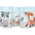 thumbnail image 2 of Bedtime Originals Woodland Friends Mint Blue/Gray Forest Animals Window Valance, 2 of 3