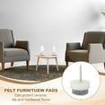 thumbnail image 4 of Uxcell 17 mm Nail-on Felt Pads, Round Felt Furniture Sliders for Protection White 72 Pcs, 4 of 7