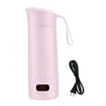 thumbnail image 3 of jifeng Travel Heating Cup Compact Portable Electric Kettle Leakproof Stainless Steel Fast Boiling Mini Tea Kettle With LCD Display And Adjustable Temperature Suitable for home office travel Pink, 3 of 9