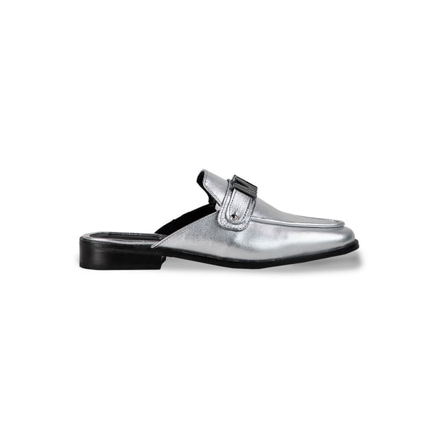 Mules Gris The Valentina Silver