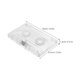 thumbnail image 5 of Caja de almacenamiento de casetes vacía de 4 piezas, de plástico transparente, estilo retro, organizador para coleccionistas de música y entusiastas de las cintas de audio vintage., 5 of 7