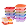 thumbnail image 1 of EasyLunchboxes - Bento Snack Boxes - Reusable 4-Compartment Food Containers for School, Work and Travel, Set of 10, (Classic), 1 of 8