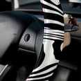 thumbnail image 5 of Zebra Car Wheel Covers Steering Wheel Covers Steering Wheel Cover 14.5 Inch Printing PVC Leather Auto Accessories, 5 of 6