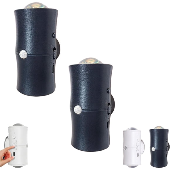 Applique Magnétique Rechargeable à Changement de Couleur, Lumière d'Ambiance Intelligente à Détecteur de Mouvement LED avec 7 Couleurs, Lumière Murale RVB
