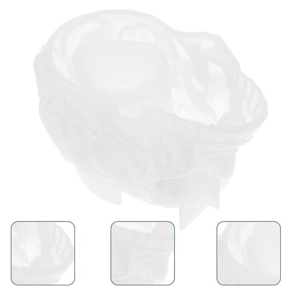 LOLIPPYY Durable White Silicone Candle Stick Molds for Home Decor Easy to Use and Clean 2 Pack