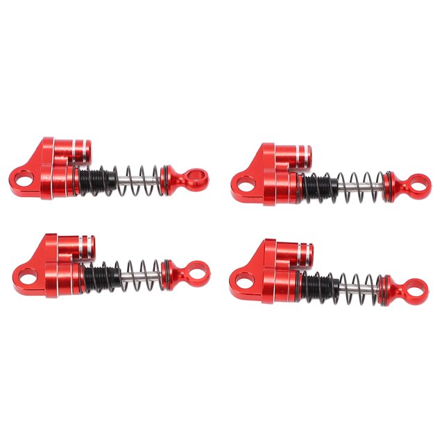 Amortiguadores RC ANGGREK de metal Rojo 4 piezas Para 1/24 RC Car