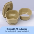 thumbnail image 5 of Medline Bedside Commode, Portable Toilet, 400 lb Weight Capacity, Bronze, Microban, 5 of 6