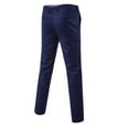 thumbnail image 4 of Conjunto de traje ajustado de 3 uds para hombre, chaqueta sólida con un botón, chaleco, pantalones, conjunto de negocios, 4 of 4