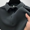 thumbnail image 2 of Camiseta de manga corta para hombre, POLO fresco y transpirable, Top informal de negocios que absorbe el sudor, novedad de verano, 2 of 4