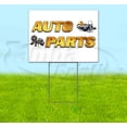 thumbnail image 1 of Auto Parts (18" x 24") Yard Sign, Includes Metal Step Stake, 1 of 6
