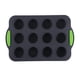 thumbnail image 3 of Small Cupcake Silicone Muffin Pan 12 Round Holes Non Stick Baking Tray, 3 of 9