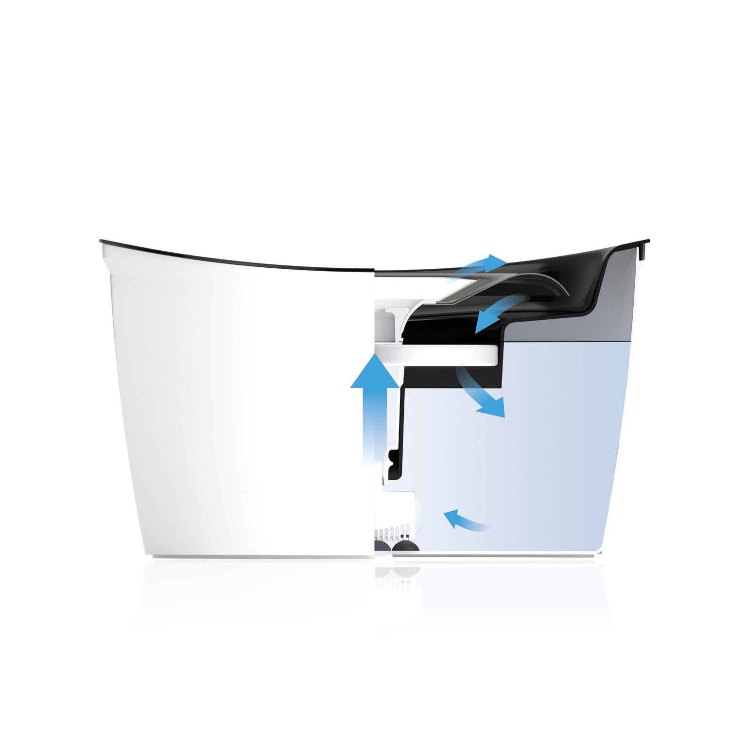 Zeus Cascade Dog Water Fountain, Stainless Steel, 6L