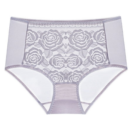 Kmdttou Panties for Women Pack Cotton Sexy Mesh High Waisted Lace Underwear (Available in Plus Size)