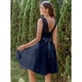 thumbnail image 3 of Dressystar Women Short Floral Lace Bridesmaid Dress Female Knee-Length Swing Party Dress, 3 of 10