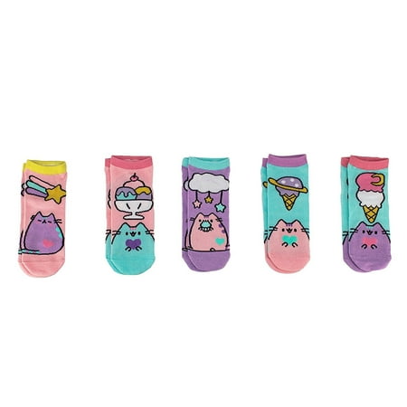 

Pusheen The Cat Ankle Socks - Pusheen Ice Cream Polka Dot Designs - 5 Pairs