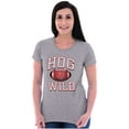 thumbnail image 4 of Arkansas Hog Wild AR Gameday Pride Womens Slim Fit Graphic Tee Brisco Brands S, 4 of 5