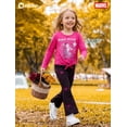 thumbnail image 6 of Marvel Grils Shirts Pink Top and Black Flare Pants Ghost-Spider 2 Piece Outfit School Kids 8-9Y, 6 of 10