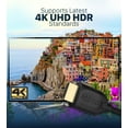 thumbnail image 4 of Fosmon 4K HDMI Cable 3FT, Gold-Plated Ultra High Speed [10.2Gbps UHD 2160p@30Hz 3D HD 1080p] Supports Ethernet, Audio Return, Xbox Playstation PS3 PS4 PC, 4 of 5