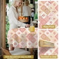 thumbnail image 5 of Pioneer Flower Floral Print Pattern Round Tablecloth 60 X 60 Inch, Wrinkle Resistant Wipeable Table Cloth for Kitchen Dining Picnic Patio Party, 5 of 6
