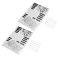 thumbnail image 2 of 2Pcs Timbre Clair Anglais Mots Pattern TPR Multi Usage Réutilisable Clair Timbre Transparent pour la Fabrication d'Enveloppe de Cartes, 2 of 14